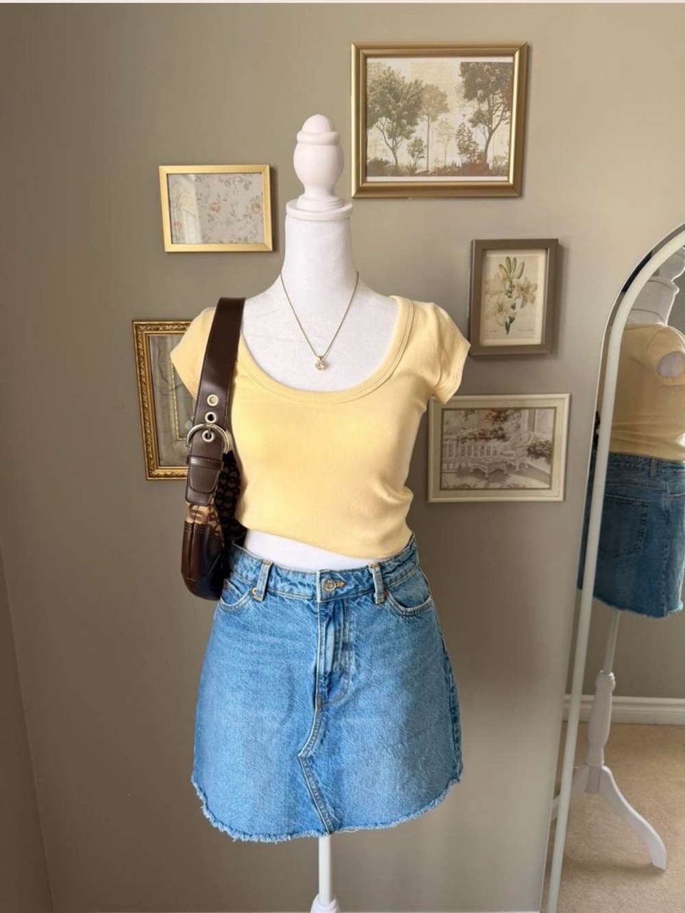 Y2K Zara Denim Mini Skirt